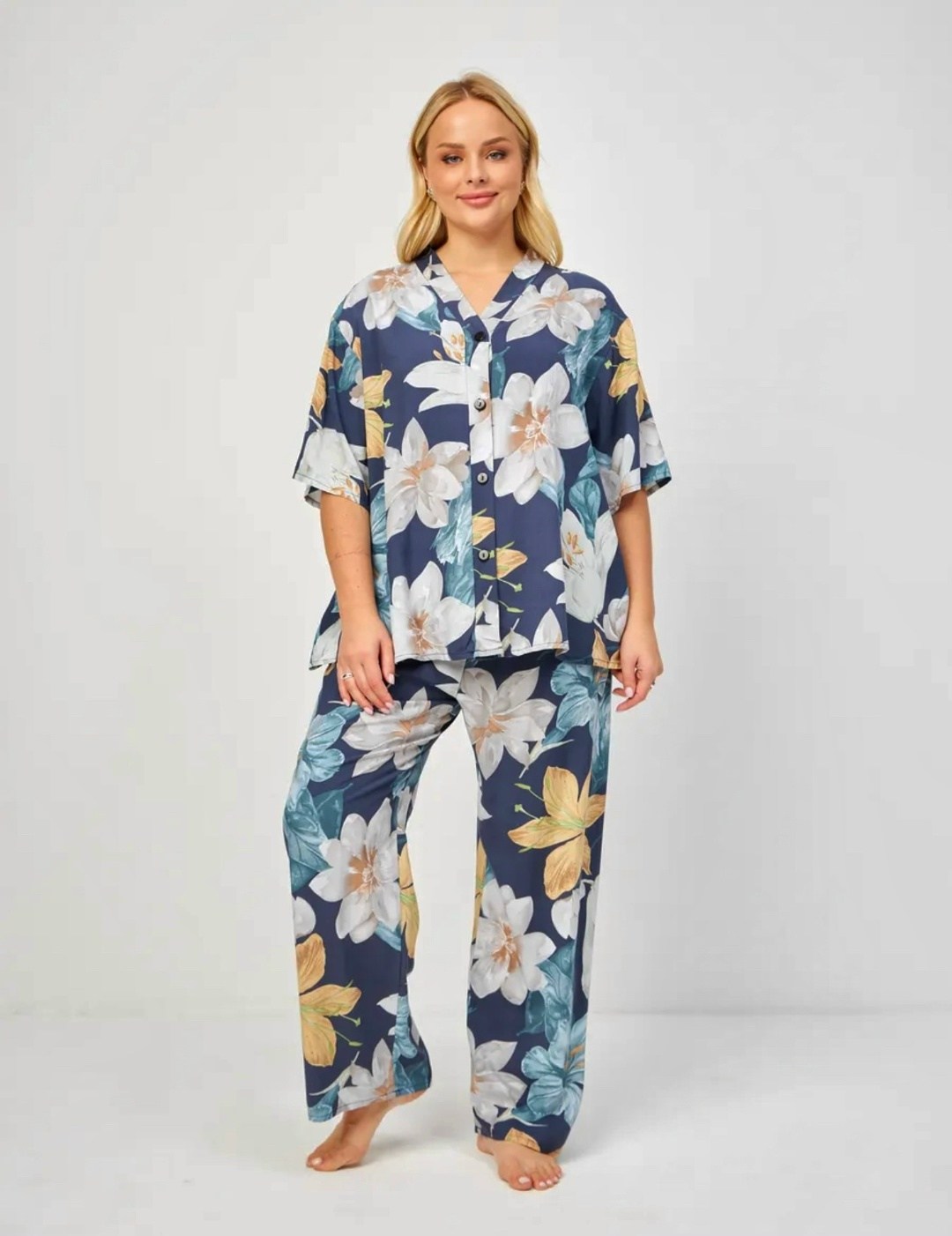 летние костюмы,пижама домашний костюм со штанами stylebloom 176572412,костюм женский,костюм домашний с брюками,женская пижама с брюками