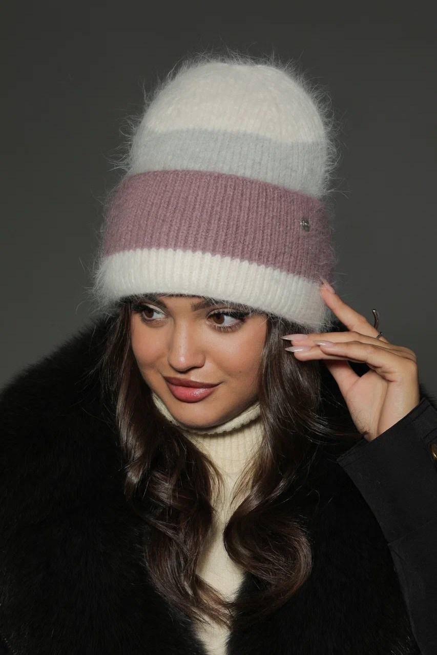 шапка ангора,женская шапка из ангоры,шапка ангора разноцветная зимняя,разноцветные шапки из ангоры,шапка женская ангора