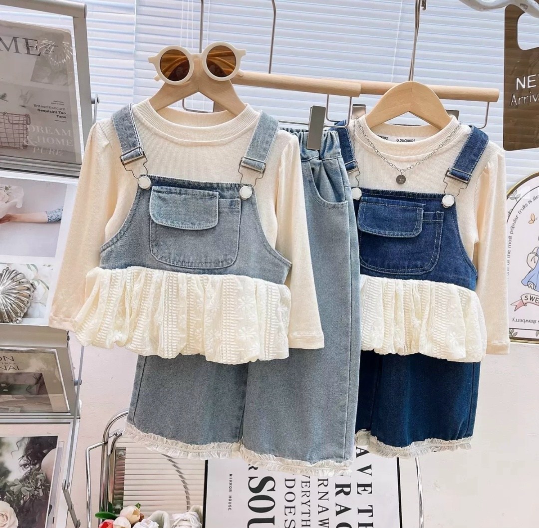 джинсовая платье,комплекты одежды для девочек,джинсовый сарафан детский,джинсовые костюмы,джинсовый костюм для девочки