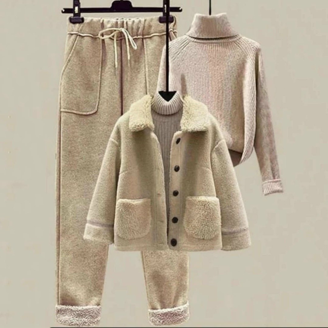 комплект одежды shuohang,теплый комплект,комплекты одежды,комплект одежды женские,женское пальто из овечьей шерсти