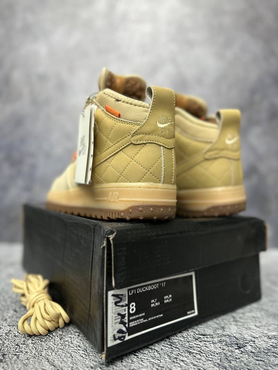 nike air force 1 duckboot 444745-203,nike air force 1 duckboot,кроссовки зимние nike air force,кроссовки зимние nike air force 1,кроссовки nike air force 1 lunar duckboot thermo khaki