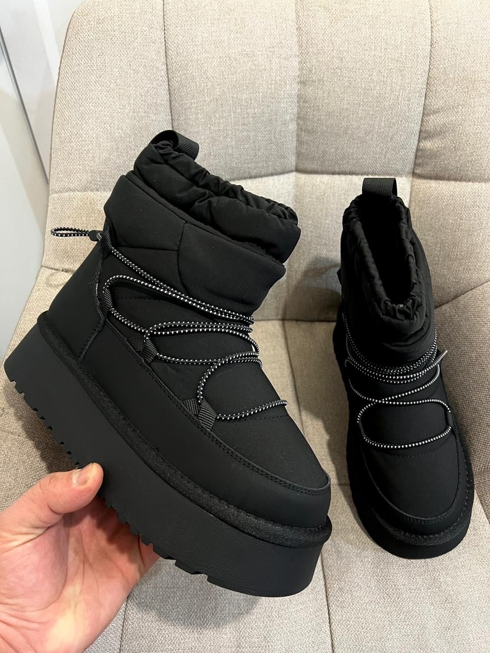 ,дутики,дутики женские,луноходы женские,дутики tendance zf1480-7-2 черный