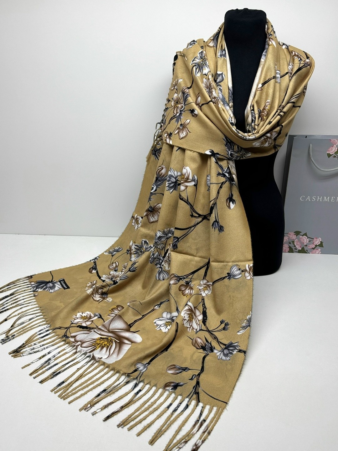 палантин кашемировый двусторонний шарф,палантин кашемировый двусторонний,палантин женский,шарфы и палантины,платки шарфы палантины