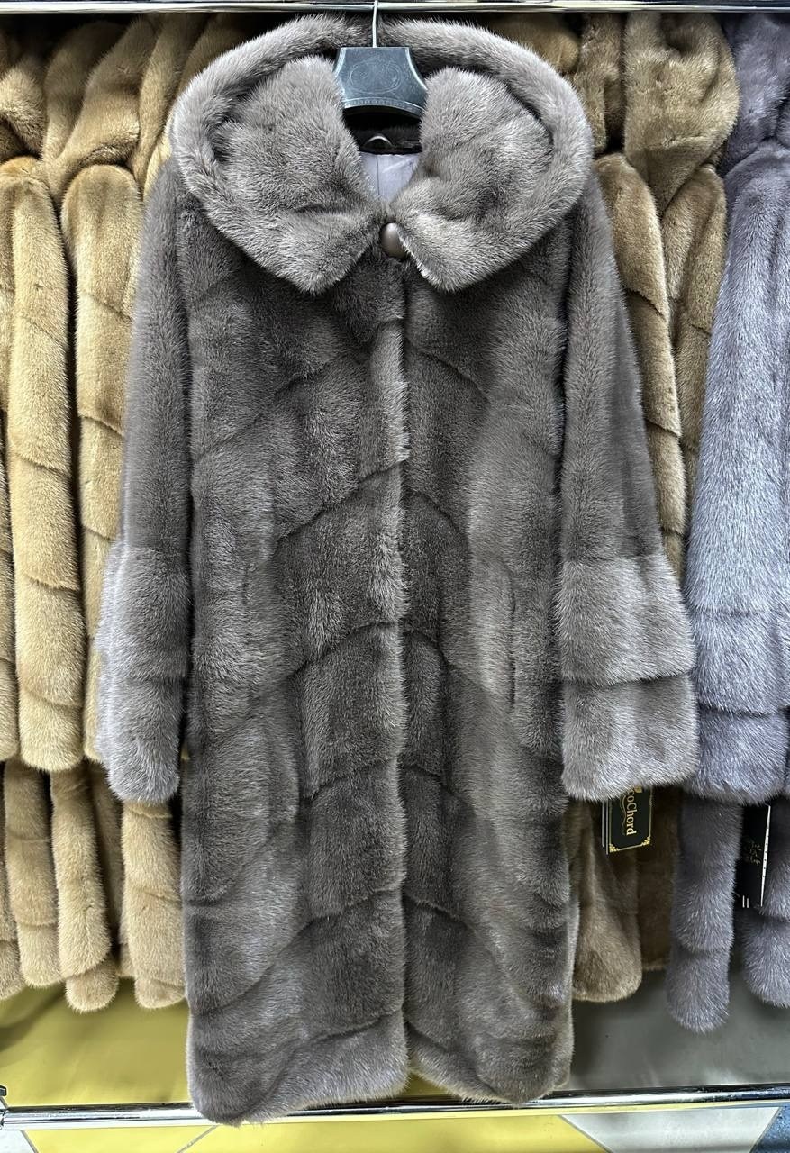 шубка из меха европейской норки с капюшоном цвет графит,шуба норковая,шуба норковая в цвете графит,шубка из меха европейской норки с капюшоном,норковая шуба с капюшоном