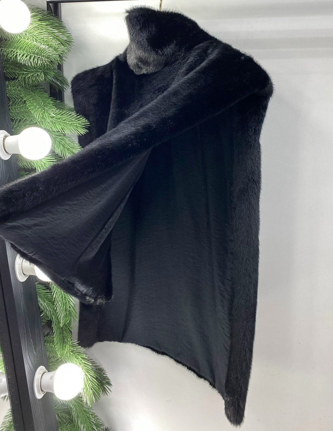 манишка меховая,манишка меховая норка azules,манишка из меха норки,манишка меховая женская,норковая манишка