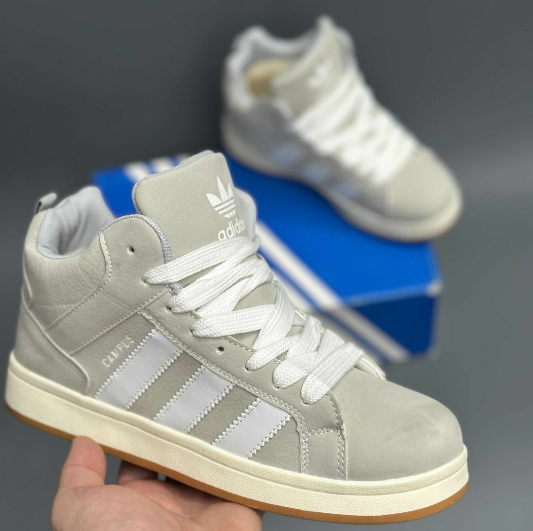 зимние кроссовки adidas campus high цвет серый,зимние кроссовки adidas campus high,кроссовки adidas,кроссовки adidas зимние,зимние кроссовки adidas campus