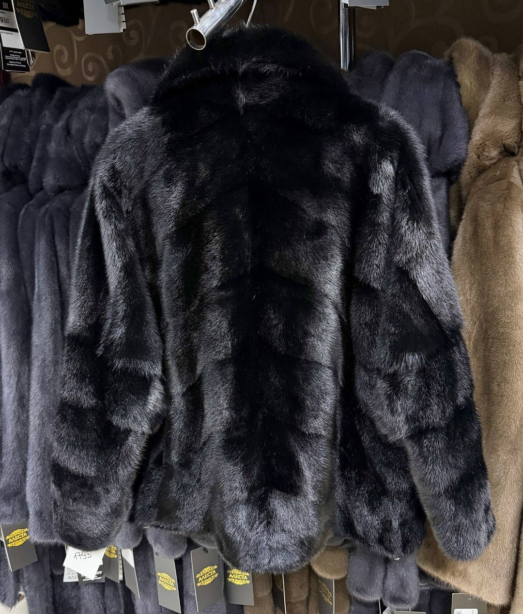 норковая шуба,норковая шуба цвета графит,шуба норка,норковый полушубок,норковая шуба автоледи