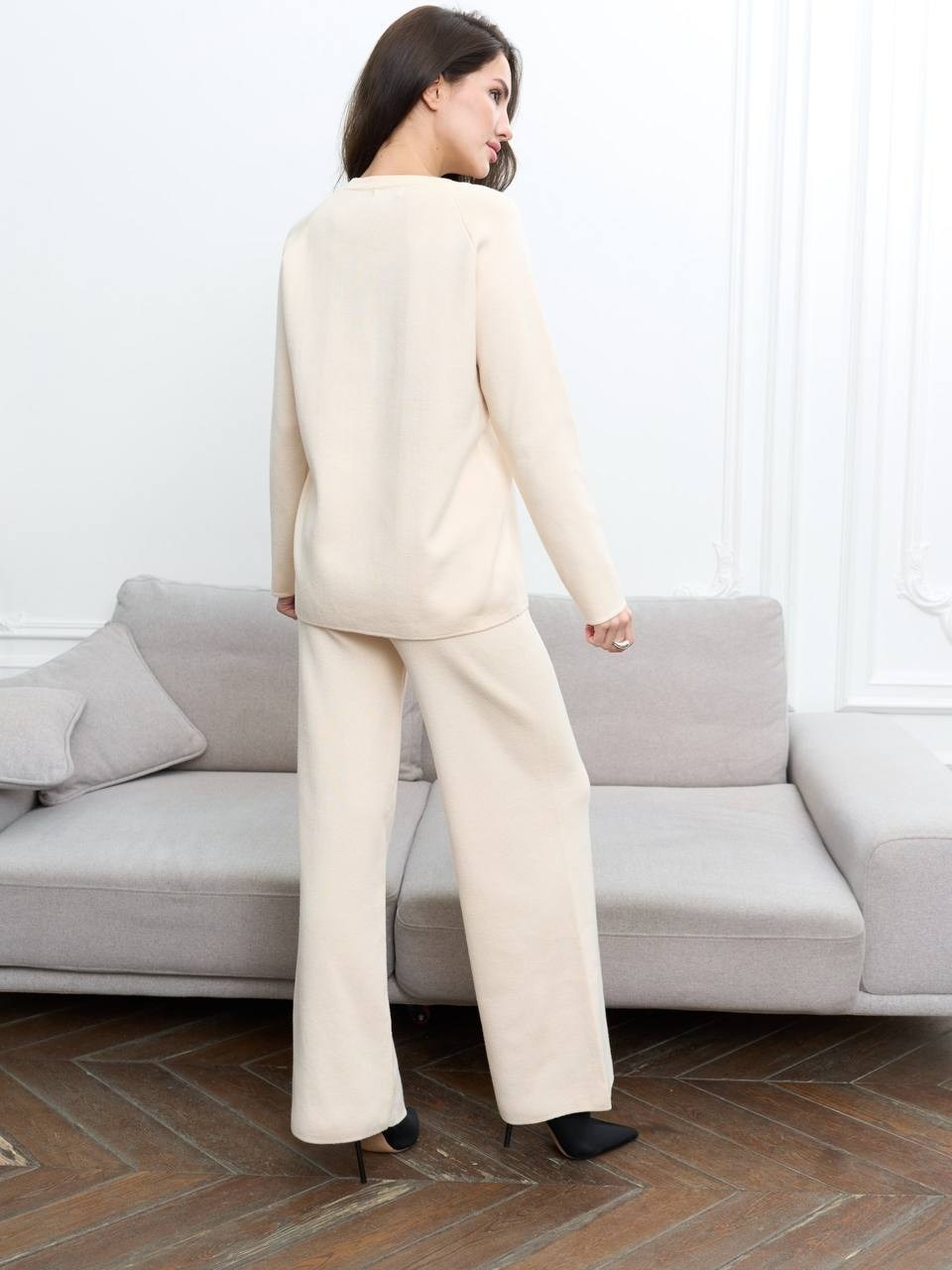 трикотажные костюмы,трикотажный вязаный костюм с брюками,костюмы брючные,кашемировый брючный костюм,костюмы трикотажные палаццо женские брючные