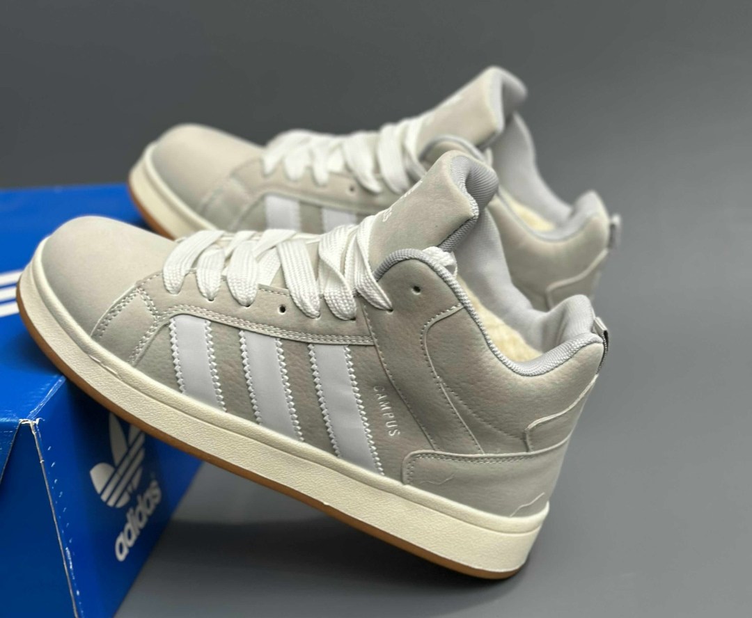 зимние кроссовки adidas campus high цвет серый,зимние кроссовки adidas campus high,кроссовки adidas,кроссовки adidas зимние,зимние кроссовки adidas campus