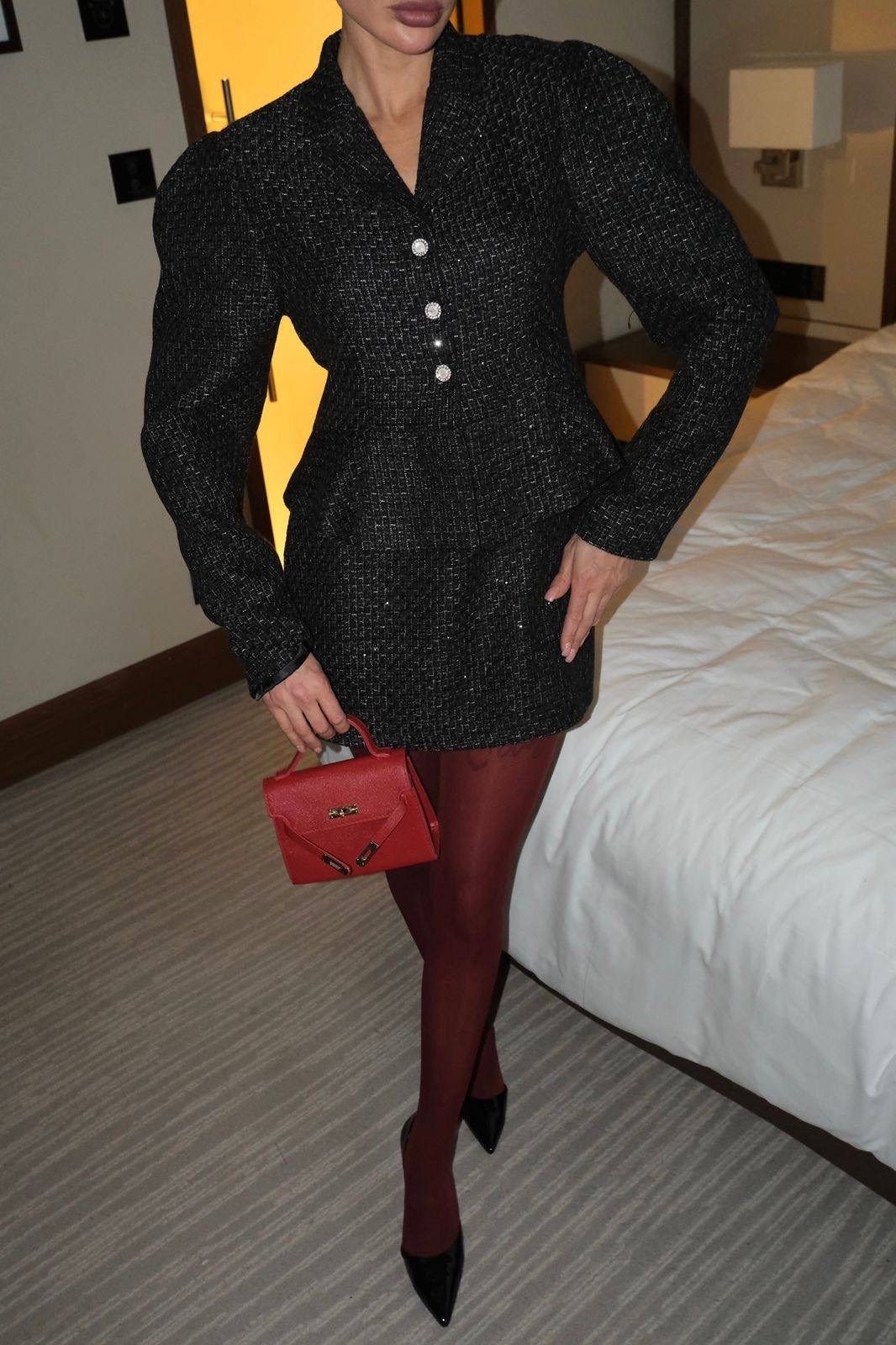 пиджак твидовый укороченный оверсайз нарядный lubvi.brand,стильные наряды,пиджак пайетка со стразами aiken цвет черный,пиджак