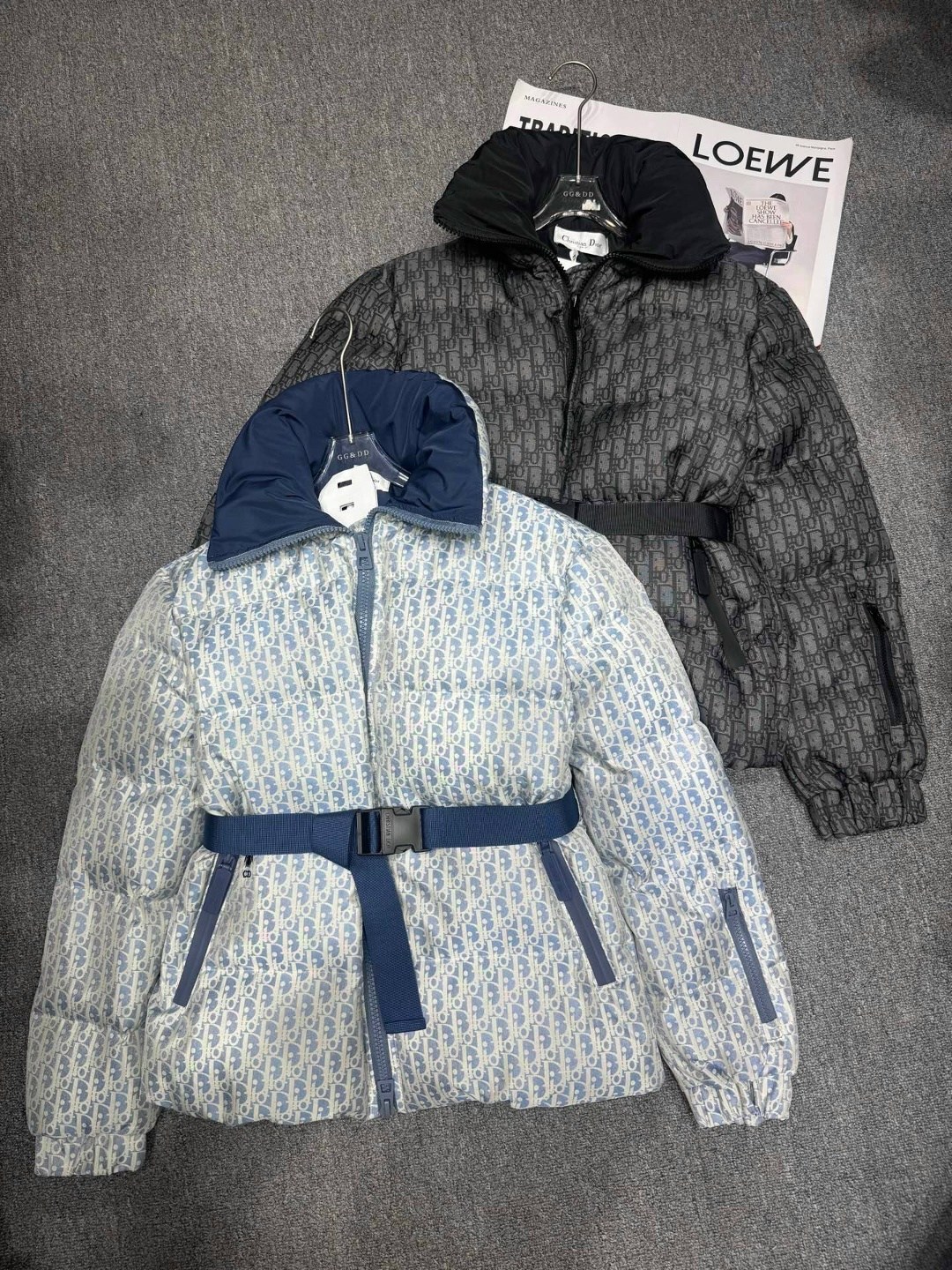 женский пуховик с поясом christian dior серый,пуховик dior,куртка,пуховик dior стиль осенне-зимний теплый,куртка диор