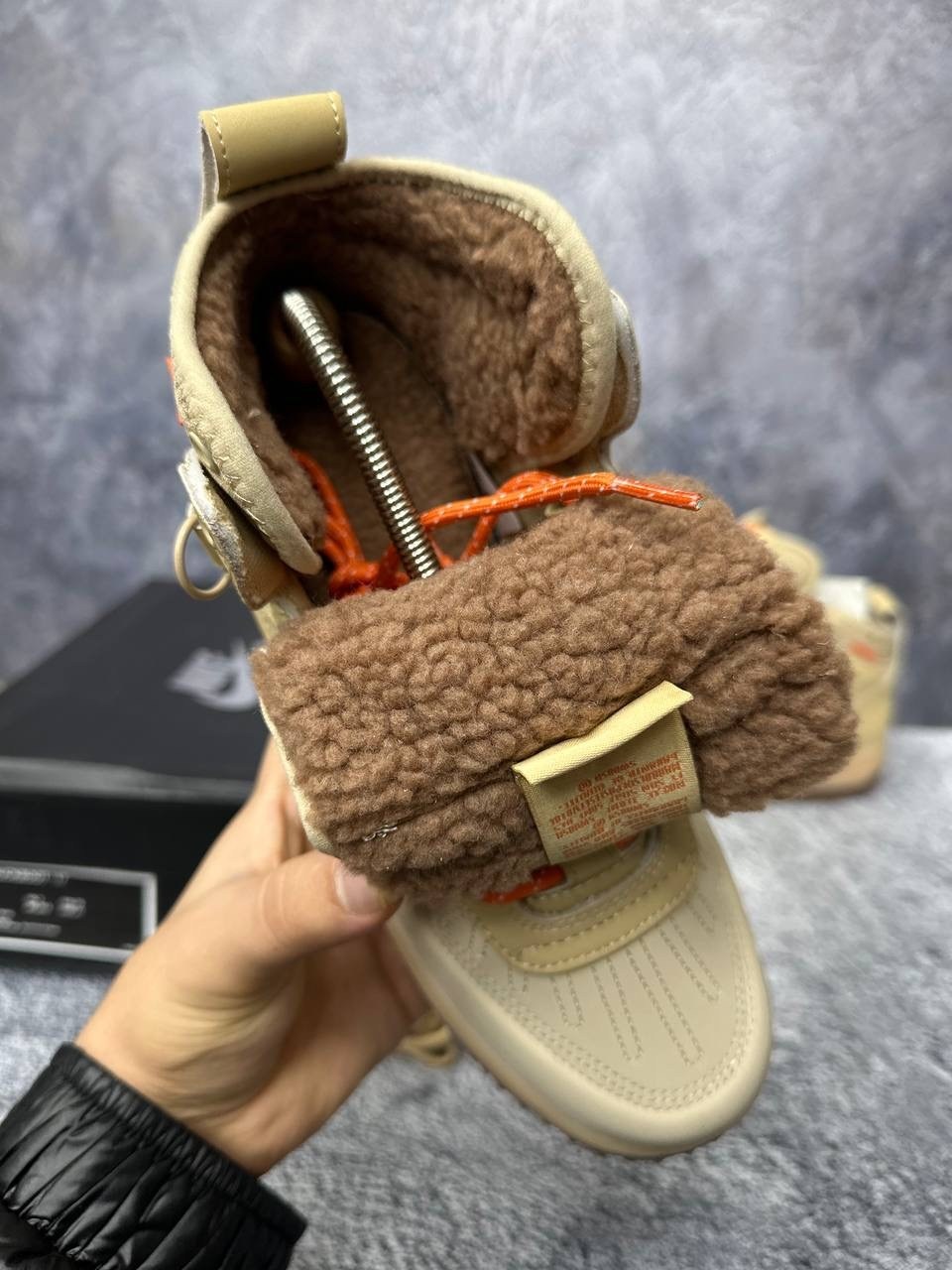 nike air force 1 duckboot 444745-203,nike air force 1 duckboot,кроссовки зимние nike air force,кроссовки зимние nike air force 1,кроссовки nike air force 1 lunar duckboot thermo khaki