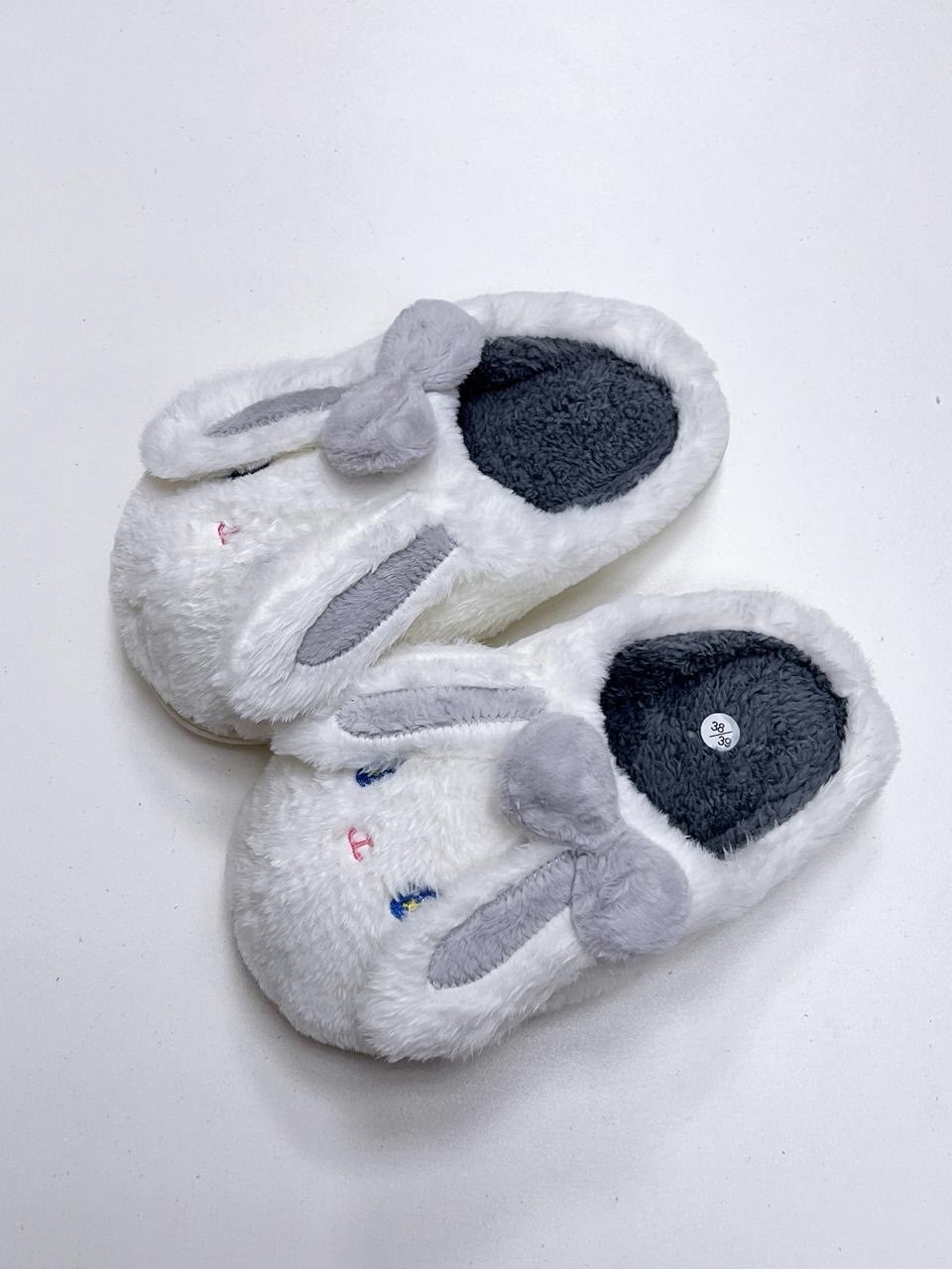 тапочки милые,домашние тапочки,тапочки для девочек,плюшевые тапочки,тапочки halluci "зайки"