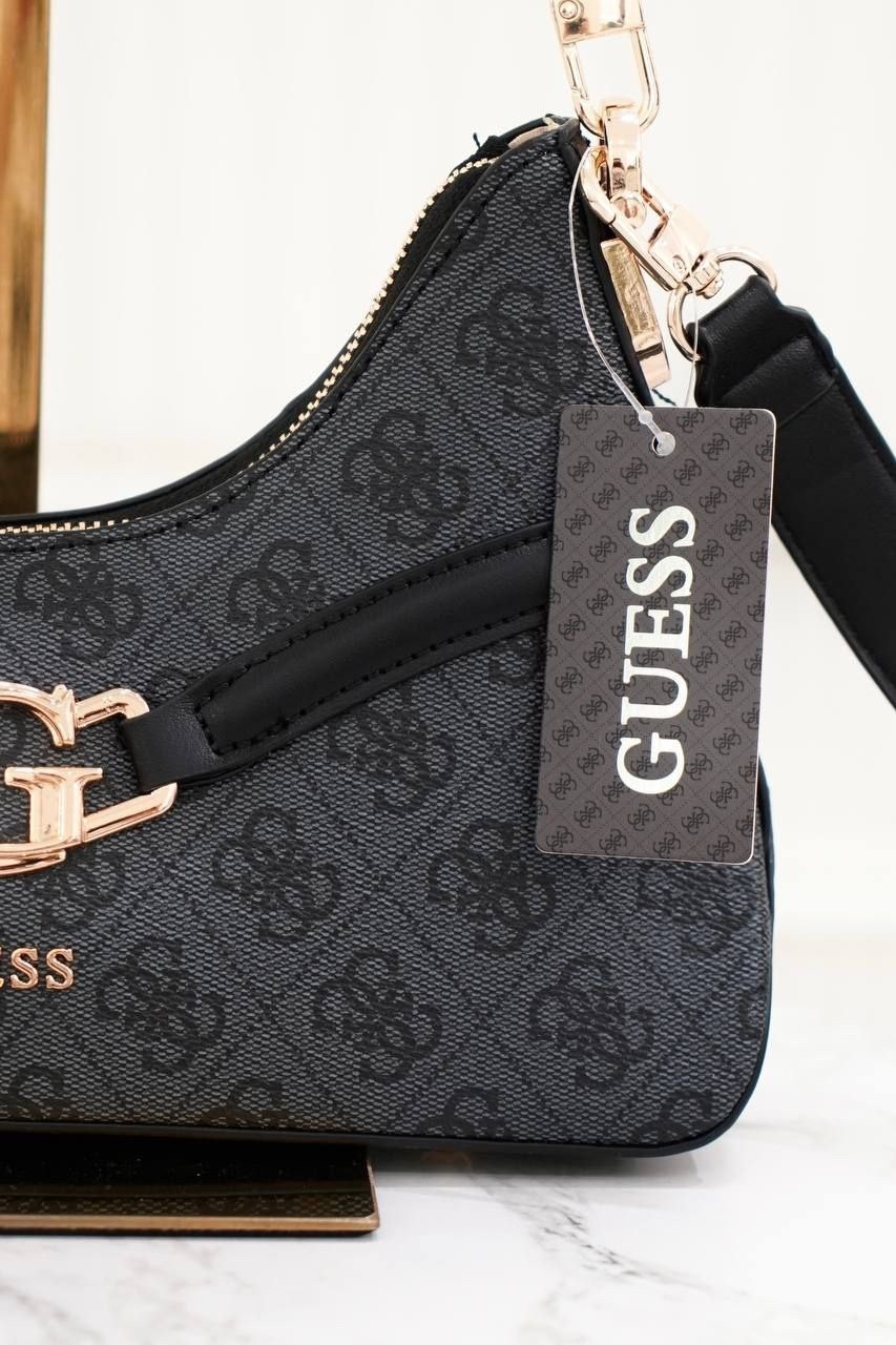 сумка guess,сумка женская guess,guess сумка на плечо,guess сумка на плечо кросс-боди,сумка через плечо malva mini hobo bla guess женская