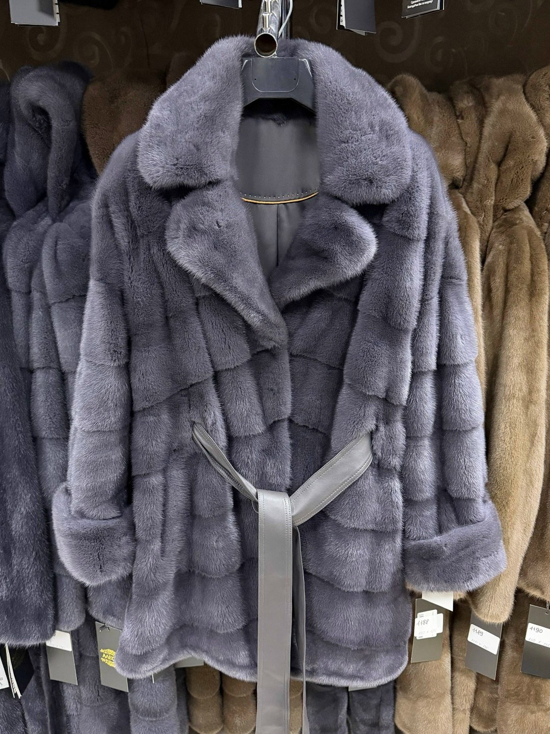 шубка из меха импортной плюшевой норки с английским воротником,норковая шуба,шуба,шуба из норки,норка шуба