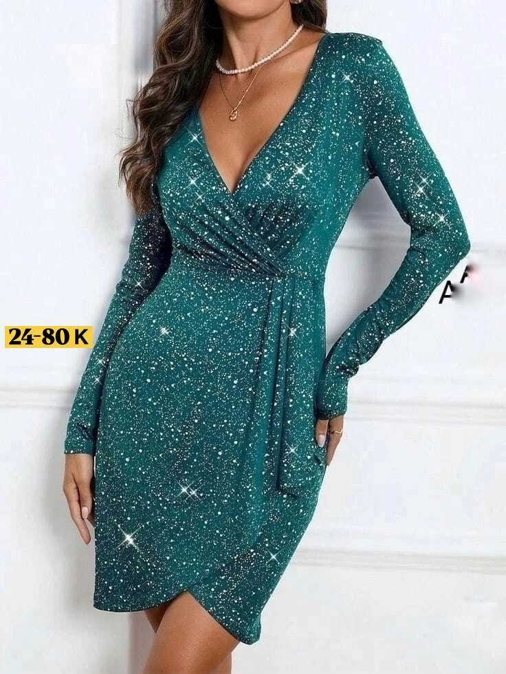 женское платье ткань люрекс,платье с блестками,женское платье с блестками,облегающее платье,платье блестящее с запахом