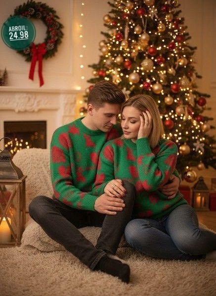 новогодние свитера,рождественские свитера,новогодняя фотосессия в красных свитерах,красные новогодние свитера,новогодняя фотосессия в свитерах