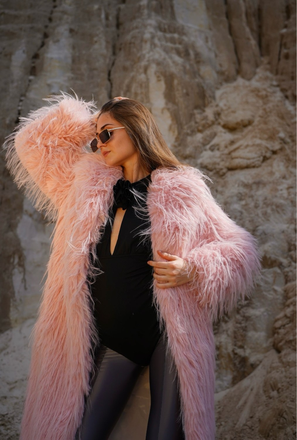 шуба искусственная pelisse модная зима,шубка из ламы,шуба под ламу,шуба из ламы искусственная розовая,искусственная шуба из экомеха длинная furvi