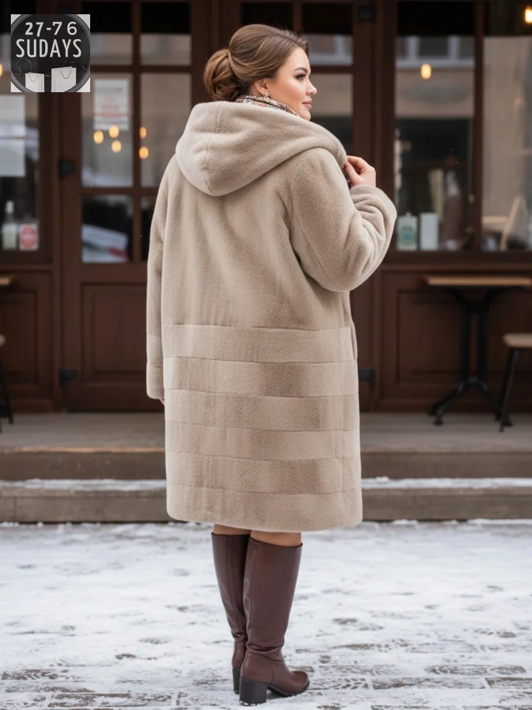 экошуба женская артикул 661-1-043,верхняя одежда для женщин,пальто женские,меха и мода,пальто