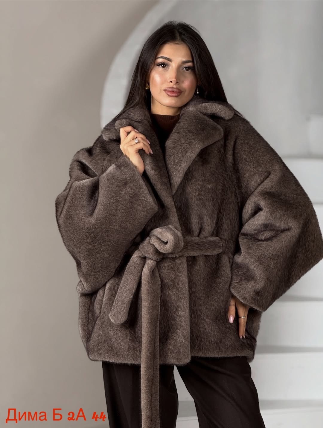 шуба из эко меха с английским воротником 27715 (серый),шуба из эко меха с английским воротником,шуба из эко меха с английским воротником модель № 27715,шуба норковая летучая мышь в натуральном цвете,ж