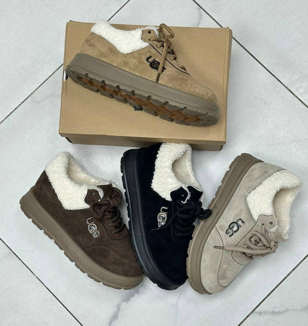 зимние кроссовки ugg,,зимняя женская ,угги,спортивная
