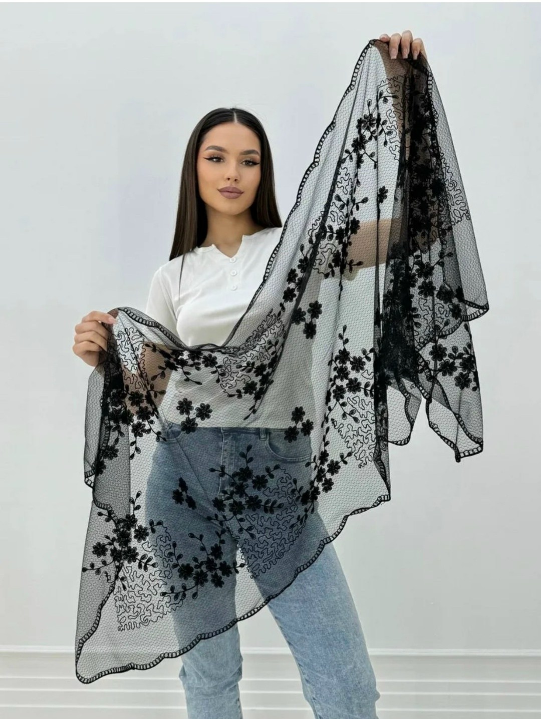 кружевной палантин,женские платки,кружевной платок,платок шарф накидка церковный,шарф накидка