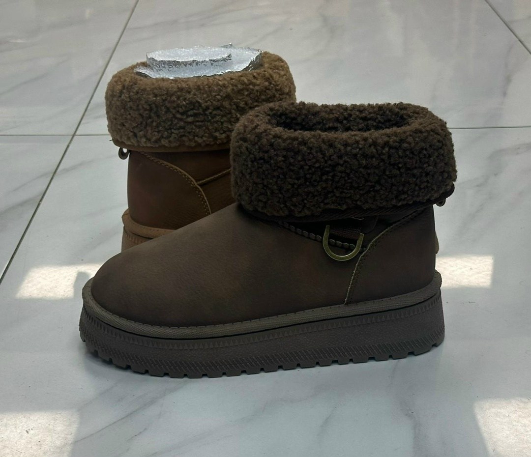 женские угги,угги женские ugg,угги,женские угги зимние,угги мини зимние на толстой подошве полусапожки с мехом