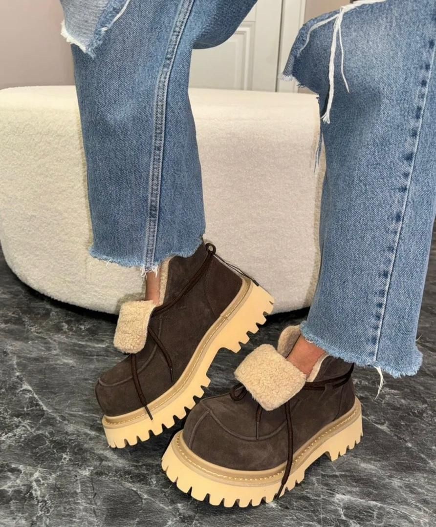 ,угги женские sopra footwear 2206 бежевые 41 eu,стильные угги,зимние угги на платформе,угги женские