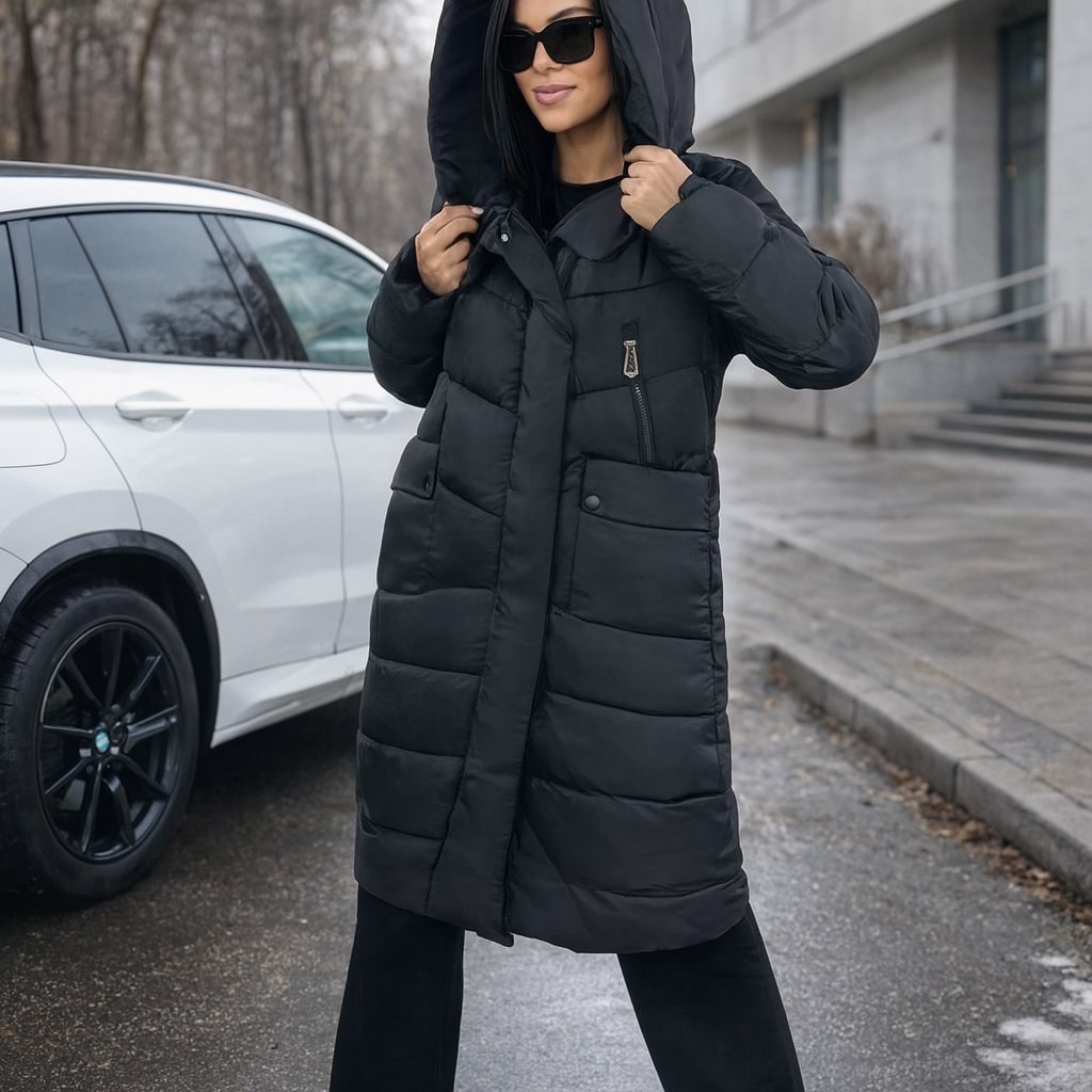 пуховик женский,стильные пуховики,пуховик бежевый,женская зимняя куртка,пуховик женский зимний длинный с капюшоном monomir