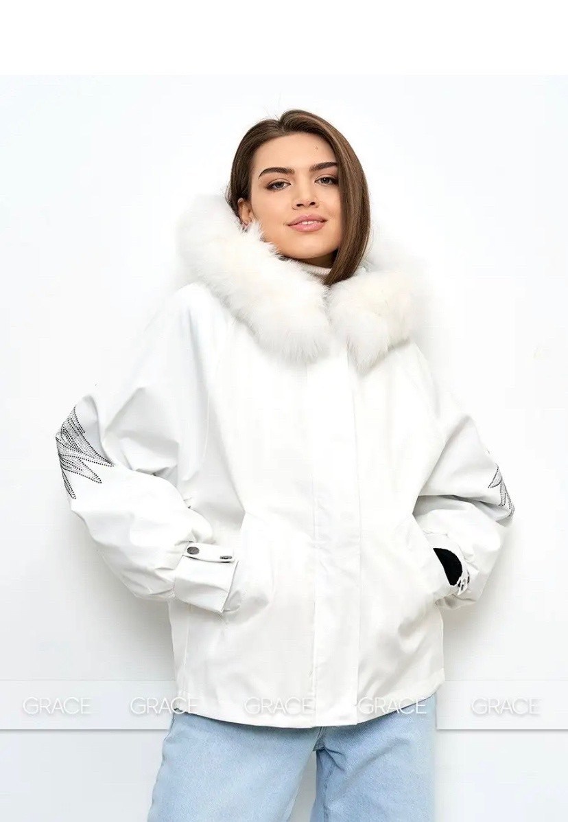 зимние куртки,белая куртка с мехом,белая куртка,куртка женская,куртка зимняя женская