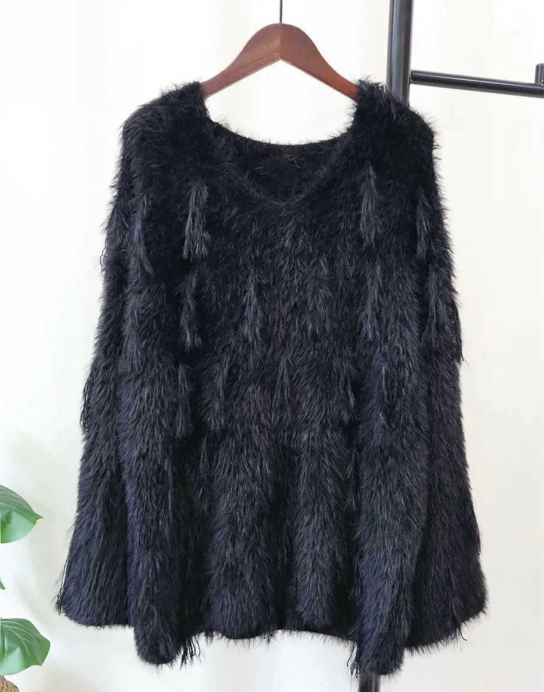 мохеровый свитер,ленивый пушистый мягкий свитер женский вязаный пуловер,свитер пушистый,женский вязаный свитер из искусственной норки,пуловер вязаный