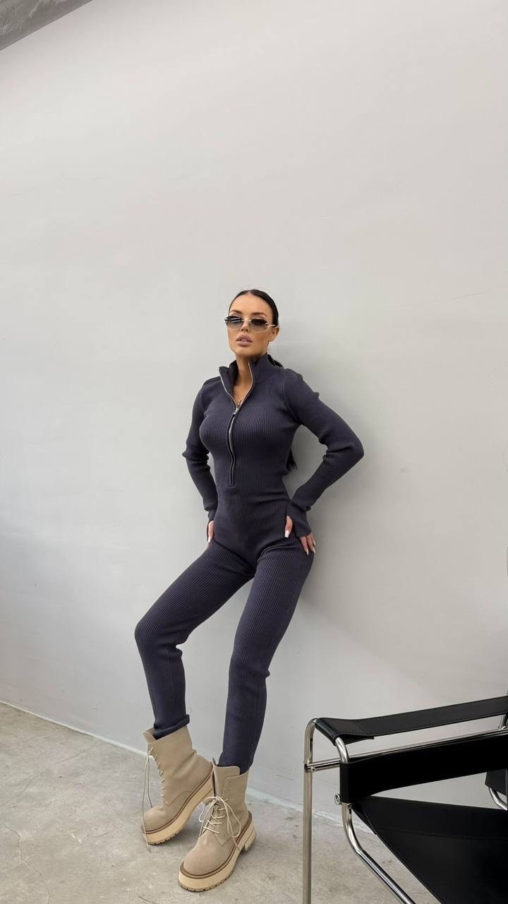 комбинезон женский,комбинезон женский в рубчик,трикотажный комбинезон,спортивный комбинезон,брючный комбинезон