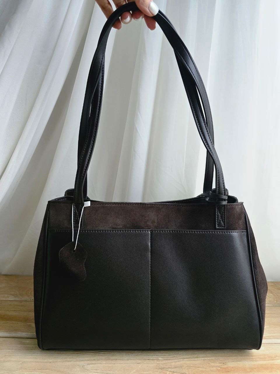 сумка demellier 56-30-34 натуральная замша большой размер,замшевая сумка,сумка замшевая коричневая,сумка замшевая коричневая llevalelo,сумка женская замшевая