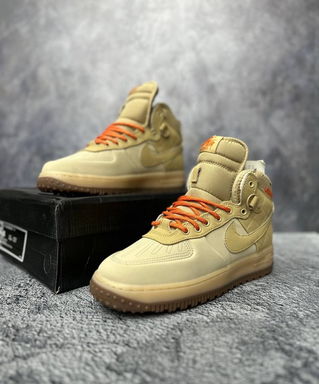 nike air force 1 duckboot 444745-203,nike air force 1 duckboot,кроссовки зимние nike air force,кроссовки зимние nike air force 1,кроссовки nike air force 1 lunar duckboot thermo khaki