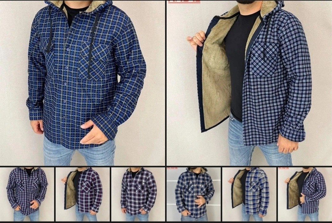 рубашка теплая на флисе,мужские клетчатые рубашки,рубашка на меху,рубашка с капюшоном,рубашка мужская