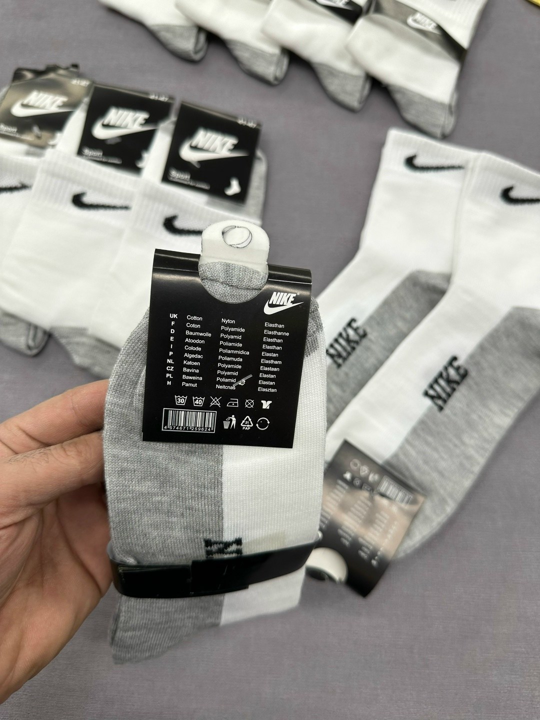 носки мужские 10 пар nike,носки мужские 10 пар,носки мужские,носки высокие nike набор мужских носков,носки nike спортивные высокие набор 5 пар