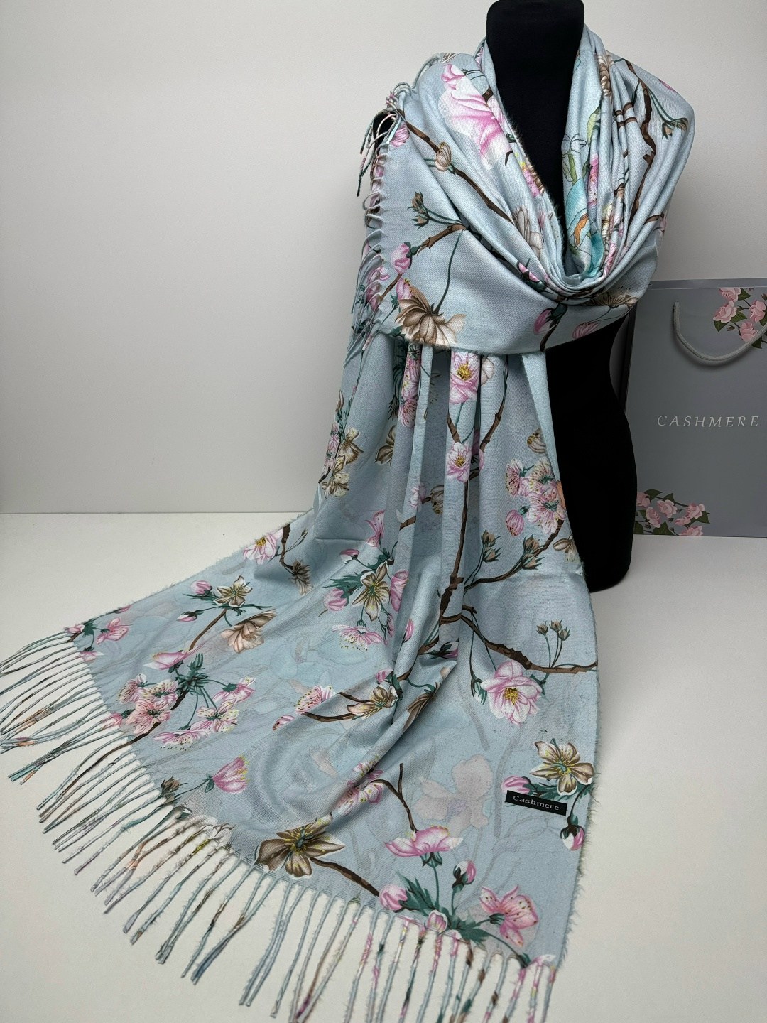 палантин кашемировый двусторонний шарф,палантин кашемировый двусторонний,палантин женский,шарфы и палантины,платки шарфы палантины