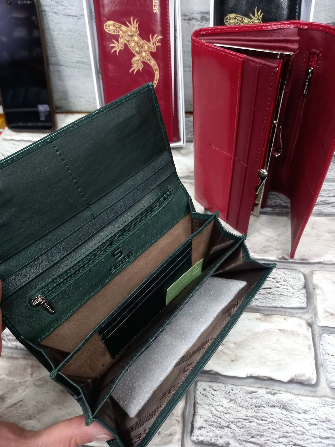 женский кошелек sezfert,женский кошелек из натуральной кожи,кошелек женский sezfert 1012 красный,женские кошельки,кошелек sezfert натуральная кожа 9x19x2