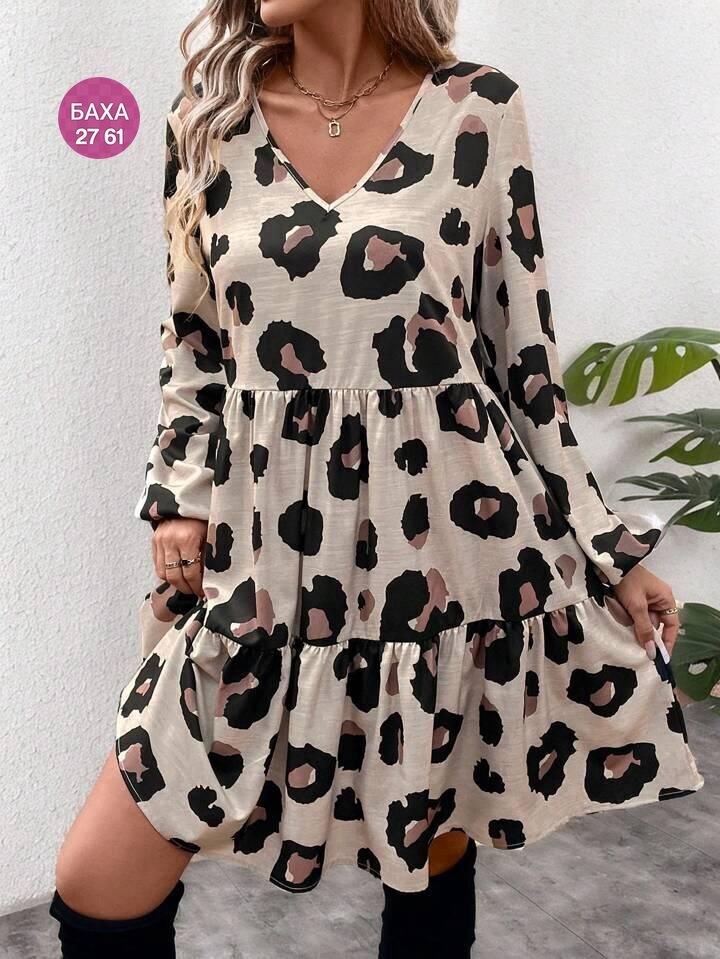 платье с леопардовым принтом,платье женская,леопардовые платья,стильное платье,модное платье