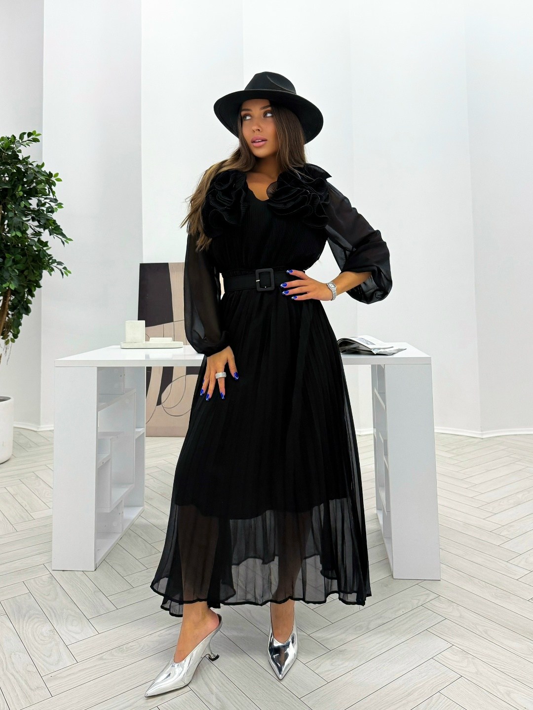 платье стильное,шифоновое платье,платье,платье миди,женское платье