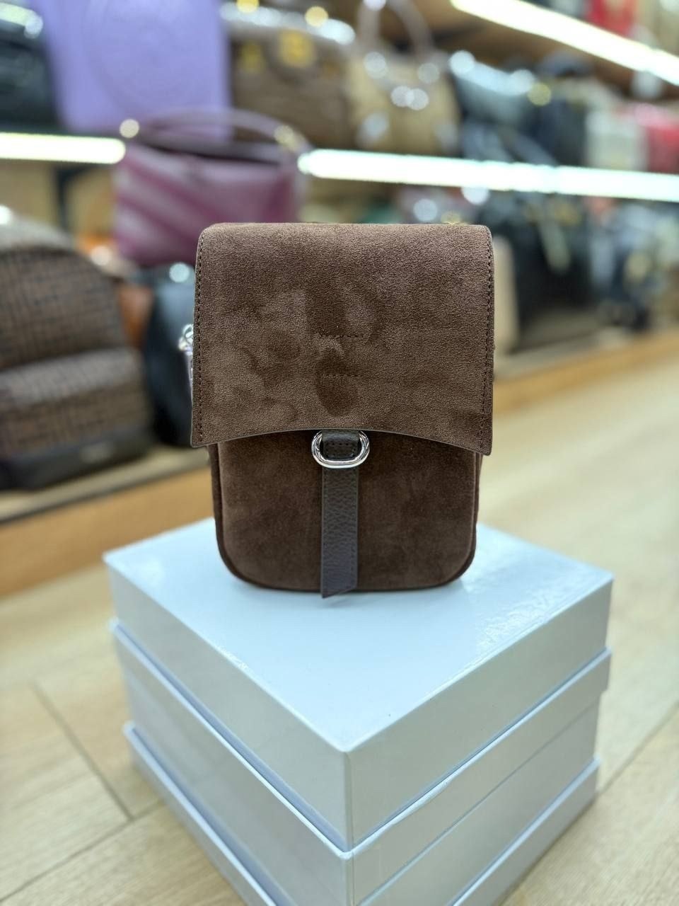 коричневая замшевая сумка,замшевая сумка,кожаная сумка,сумка женская замшевая,сумка