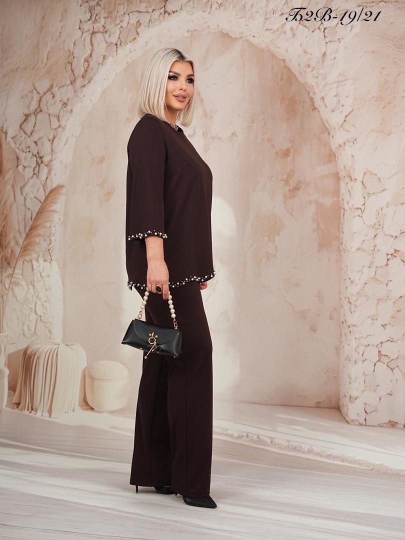 костюм двойка "лазиза со вставкой лео",костюм брючный трикотажный,женский костюм,костюм двойка с брюками