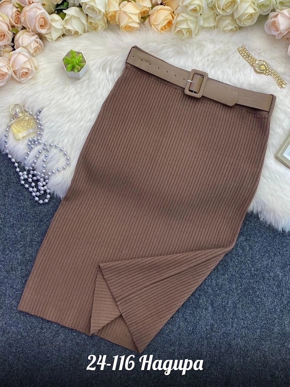 женская трикотажная юбка средней длины,трикотажная юбка,прямая юбка,юбка лапша,женская юбка