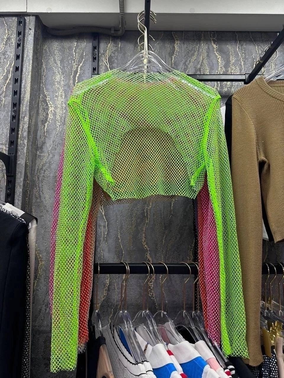 женская сексуальная сетчатая прозрачная футболка с блестящими стразами в сеточку,кофта прозрачная сетка с стразами,кофта сетка со стразами,кроп-топ сетка со стразами