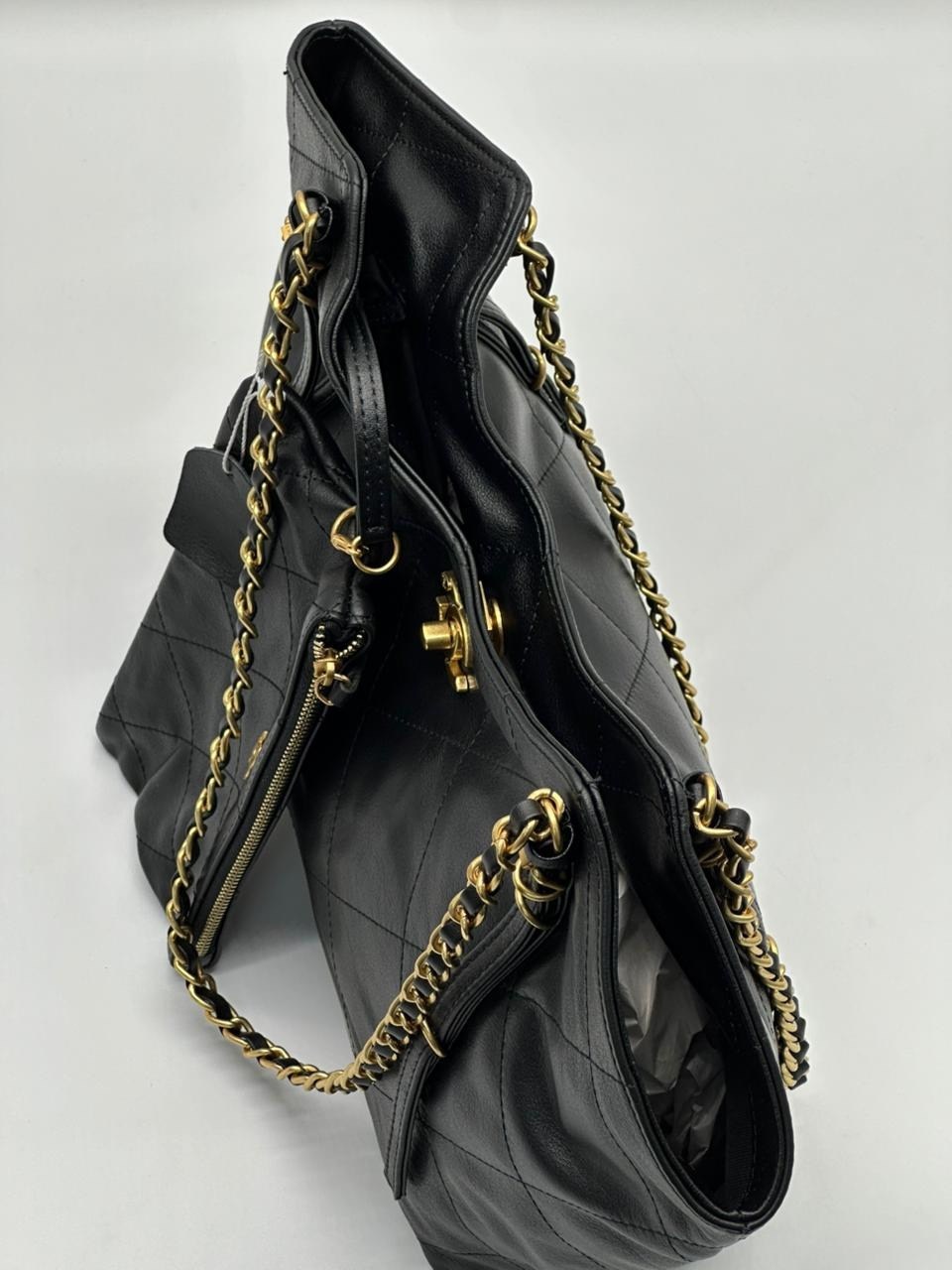 сумка chanel,сумка шанель,chanel сумка женская,женская черная кожаная сумка chanel shopping bag,сумка шанель большая