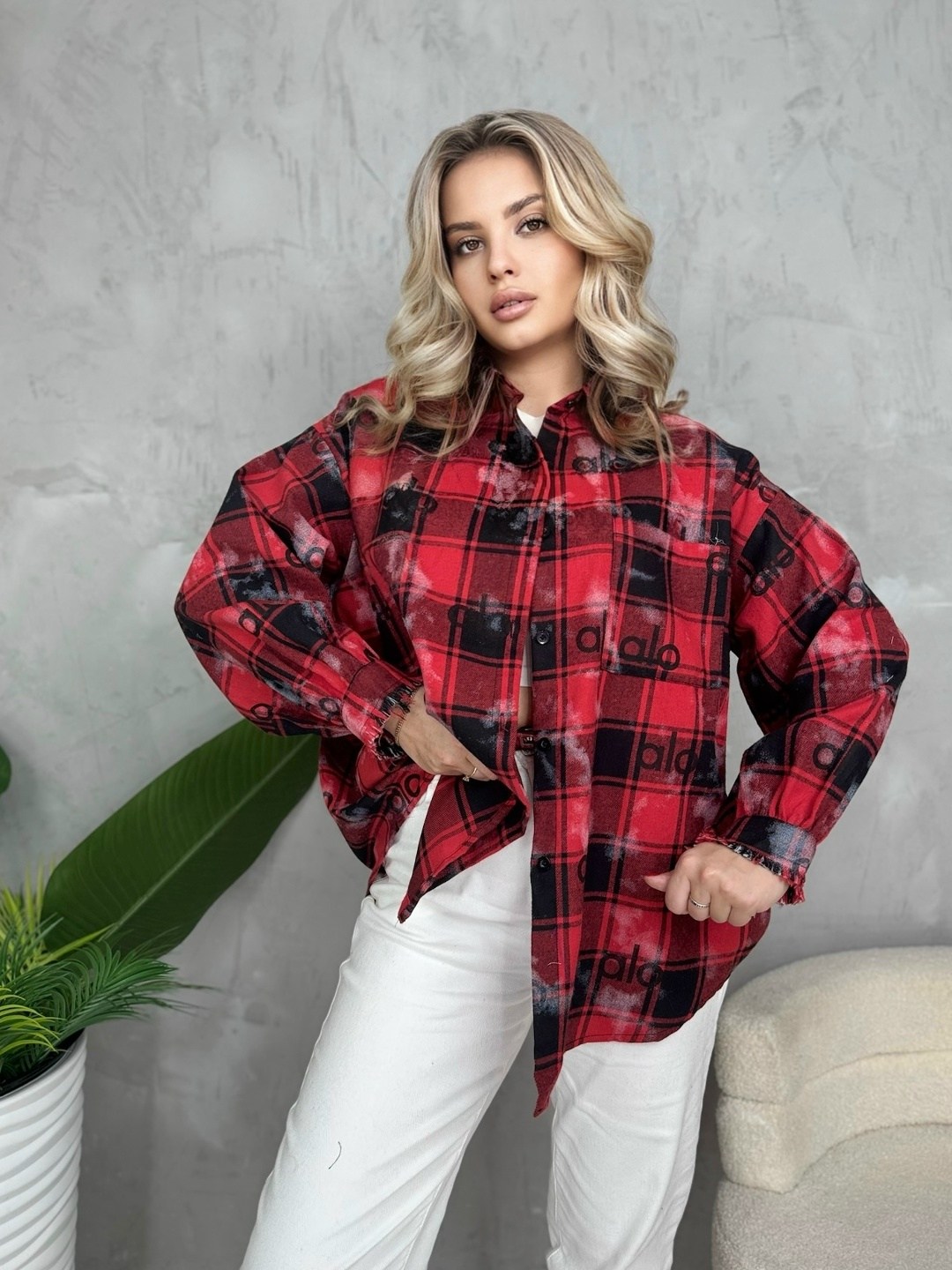 рубашка оверсайз в клетку betrendy wear,женская рубашка в клетку оверсайз,рубашка женская оверсайз теплая в клетку,рубашка оверсайз клетка,женская рубашка в клетку