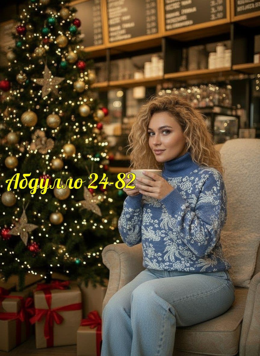 свитер вязаный с горлом новогодний с оленями gh fashion,новогодний джемпер,свитер новогодний,свитера женские,свитер