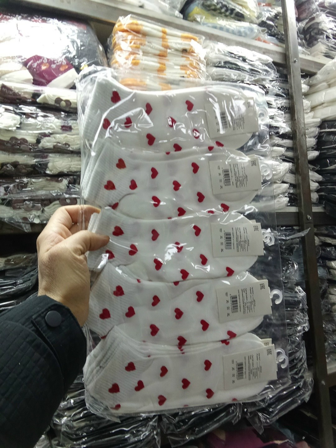 носки женские короткие с сердечками,носки с сердечками,носки женские набор,носки женское,носки женские 10 пар