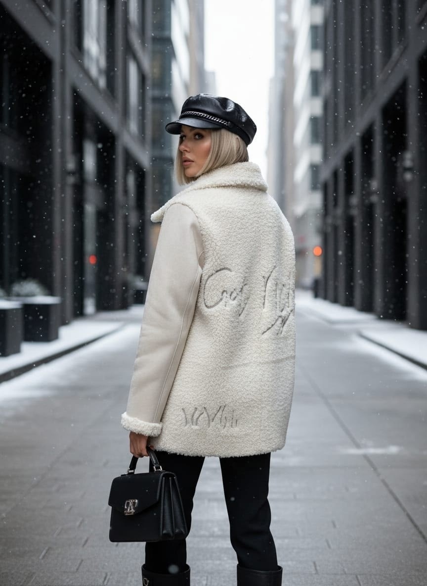 куртка модная,дубленка искусственная xiubaiyi,куртка женская,теплая куртка,куртка с вышивкой