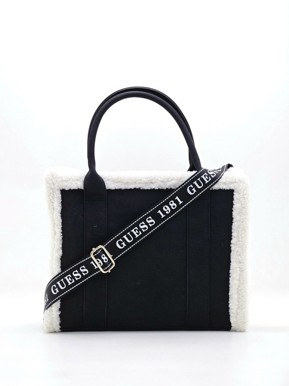 сумка женская guess,сумка женская guess с мехом,сумка guess,сумка женская guess тоут,сумка женская guess коричневая с меховой отделкой